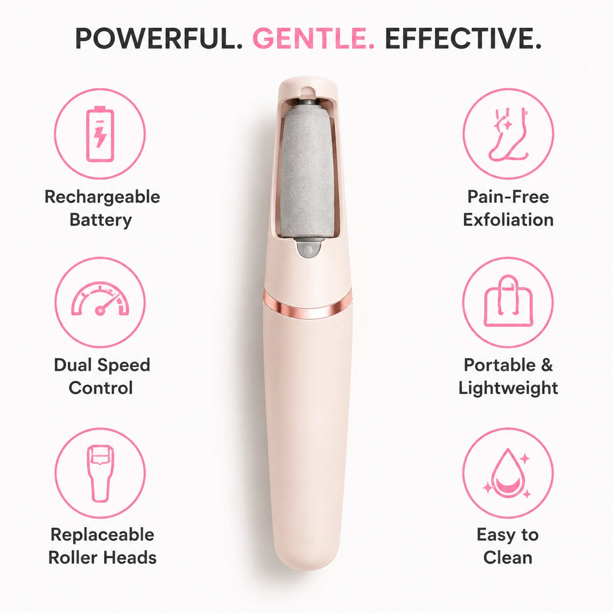 Valanea SilkSmooth Pro™ Electric Foot Callus Remover
